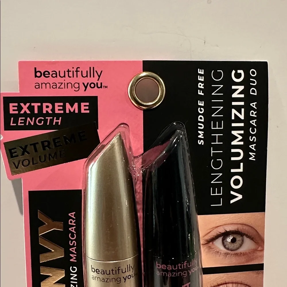 Beautifully Amazing You Smudge Free Lengthening Volumizing Mascara Duo.